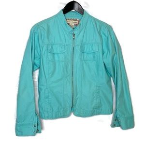 Bamboo Traders Tesl Blue ZIP Jacket Medium